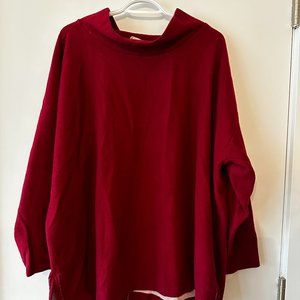 Anthropologie Fleece Mock Neck Sweater